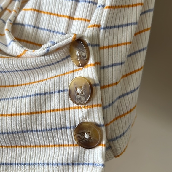 Loft striped top with side buttons - Picture 4 of 4